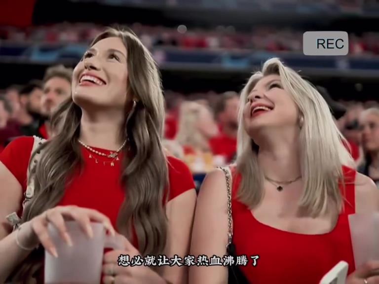那两个美女太吸睛了！拜仁的魔鬼主场真是太有压迫感了！！